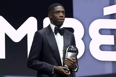 حفل ذا بيست 2025.. ديمبلي يتفوق على صلاح ويتوج بجائزة أفضل لاعب في العالم